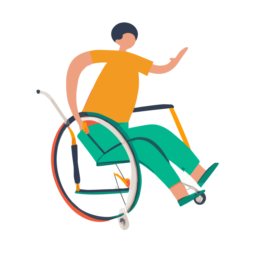 dessin fauteuil roulant